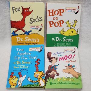 Lot of 4 Dr Seuss Beginner Bright & Early Learning Board Books